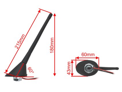 Střešní anténa se zesilovačem VW / Škoda / Seat / Audi - 290937