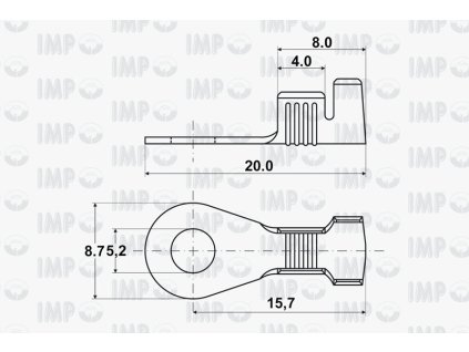 Kabelove oko Ø 5,2mm