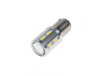 LED BA15D bílá, 12SMD 5630 + 3W Osram 10-30V - 95C-BA15D-3