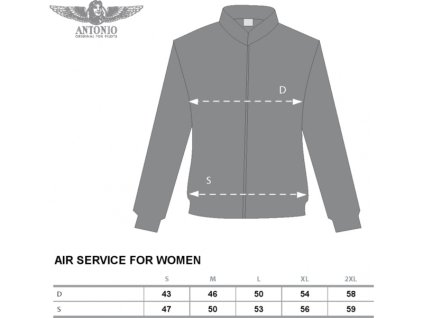 Antonio dámská mikina Air Service XXL - ANT1311630217
