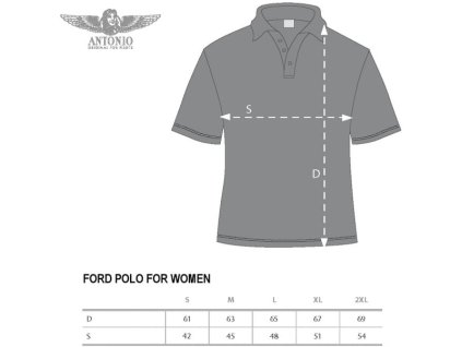 Antonio dámská polokošile Ford 5-AT S - ANT1311730513