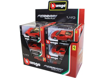Bburago auta Ferrari 1:43 (sada 12ks) - BB18-36100