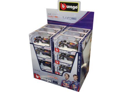Bburago Red Bull Racing RB9 1:43 (sada 24ks) - BB18-38111