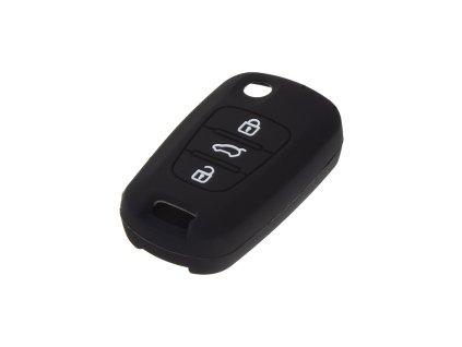 Silikonový obal pro klíč Hyundai i30, ix35 3-tlačítkový, černý - 481HY102bla