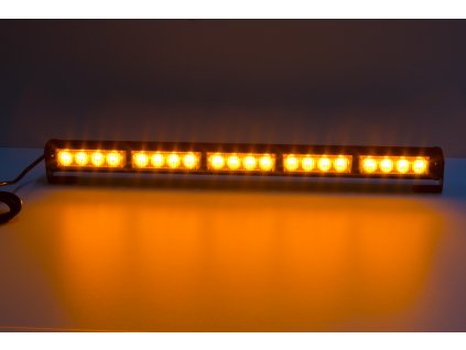 LED světelná alej, 20x LED 3W, oranžová 580mm, ECE R65 - kf756-5