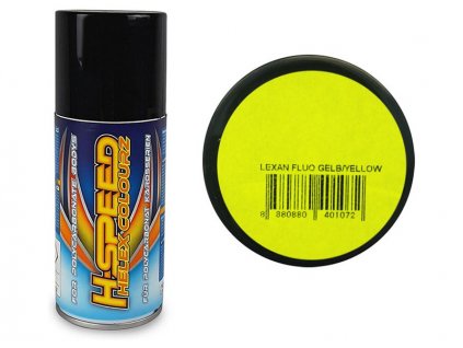 H-Speed barva ve spreji 150ml fluorescenční žlutá - HSPS010