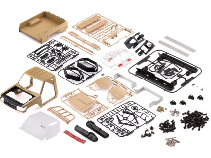 Killerbody karosérie 1:10 Toyota Land Cruiser 70 písková (Traxxas TRX-4) - KB48734