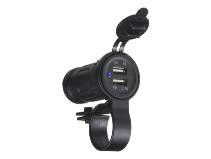 2x USB zásuvka voděodolná na řidítka / trubku - 34549