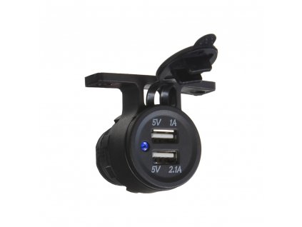 2xUSB zásuvka voděodolná na držák - 34548