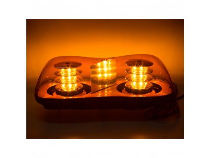 LED rampa oranžová, 36LEDx3W, fix, 12-24V, 419mm, ECE R65 R10 - sre2-231fix