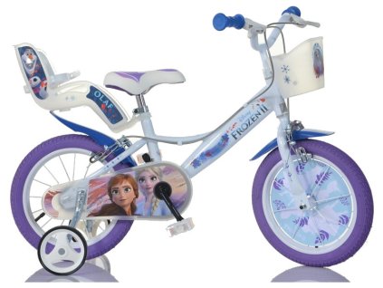 DINO Bikes - Dětské kolo 16" Frozen 2 se sedačkou pro panenku a košíkem - DB-164RFZ3