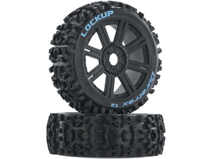 Duratrax kolo 3.2" Buggy H17x34mm Lockup C2 Spoke černá (2) - DTXC3616