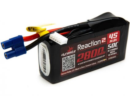 Dynamite LiPo Reaction2 14.8V 2800mAh 50C 96mm EC3 - DYNB28453