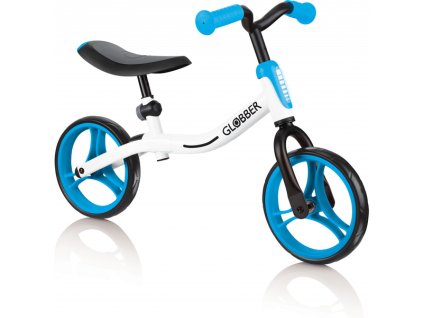 Globber - Dětské odrážedlo Go Bike White / Sky Blue - GL-610-160