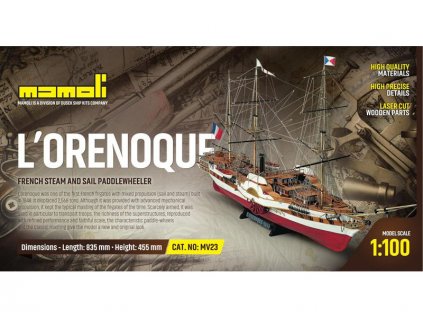 MAMOLI L'Orenoque 1848 1:100 kit - KR-21723