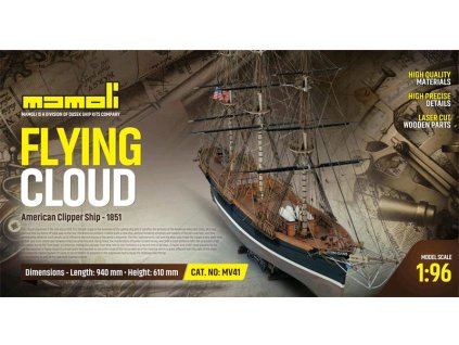 MAMOLI Flying Cloud 1851 1:96 kit - KR-21741