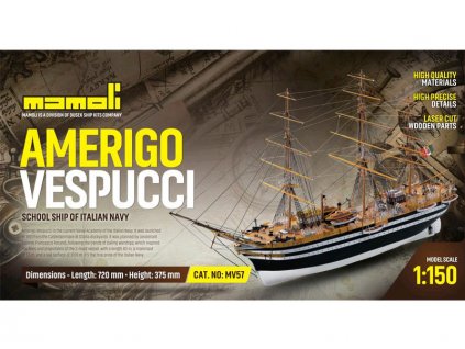 MAMOLI Amerigo Vespucci 1931 1:150 kit - KR-21757