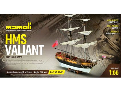 MAMOLI H.M.S. Valiant 1762 1:66 kit - KR-21781