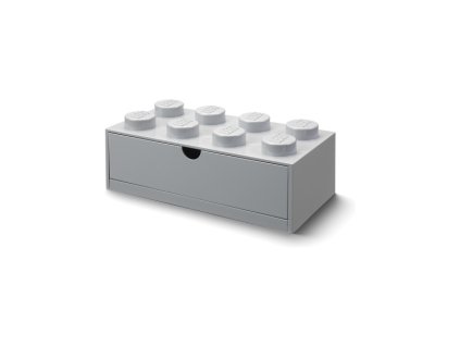 LEGO stolní box 8 se zásuvkou šedý - LEGO40211740