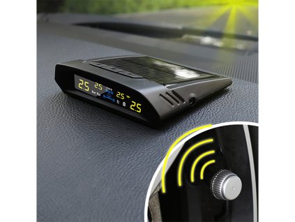 TPMS kontrola tlaku v pneumatice 4 externí čidla / solární napájení