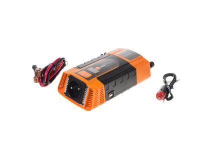 Měnič napětí z 12/220V + USB 600W/displej - 35612D