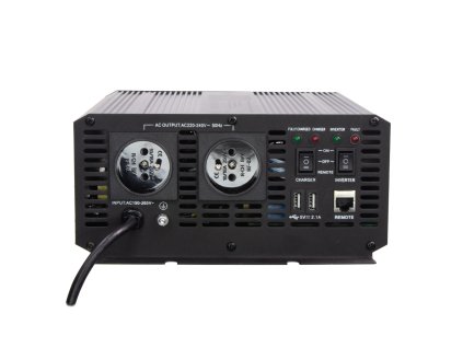 Autonabíječka 12V/10A + měnič sinus 600W 12/230V, UPS - 35pswCH612