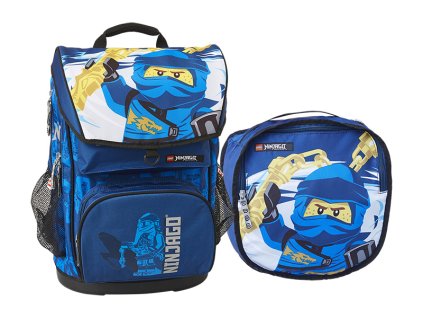 LEGO školní aktovka Maxi, 2 dílný set - Ninjago JAY of Lightning - LEGO20110-2002