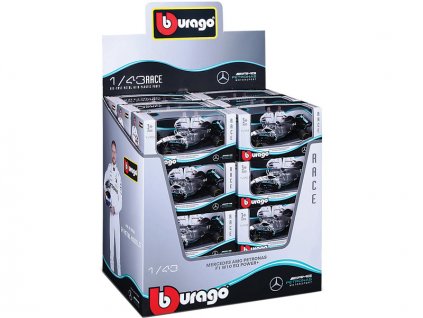 Bburago Mercedes W10 1:43 (sada 24ks) - BB18-38136