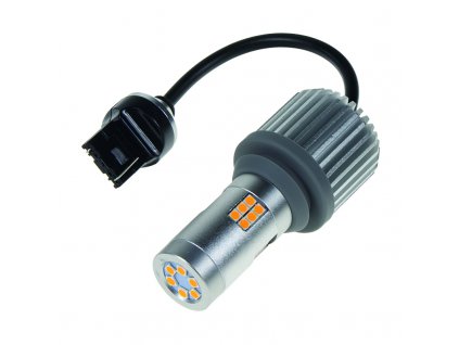 LED T20 (7440) oranžová, CAN-BUS, 12-24V, 30LED/3030SMD - 95CB253ora