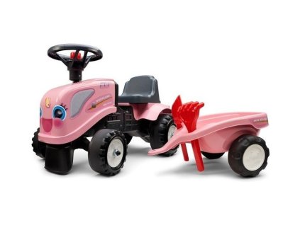 FALK - Dětské odrážedlo Baby Girls New Holland T7 s vlečkou - FA-288C