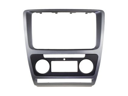 2DIN redukce pro Škoda Octavia 2009-2013 s Clima šedý - 11119a