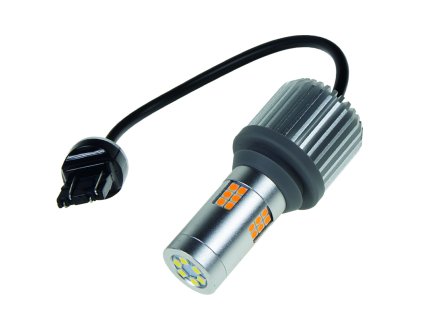 LED T20 (7443) bílá/oranžová, CAN-BUS, 12V, 30LED/3030SMD - 95CB243