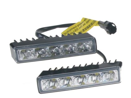 LED světla pro denní svícení, 100x24mm, ECE - drltop100