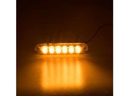 PREDATOR 6x3W LED, 12-24V, oranžový, ECE R65 - kf006Z