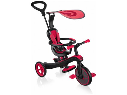 Globber - Tříkolka Explorer Trike 4in1 Red - GL-632-102