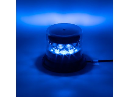 PROFI LED maják 12-24V 24x3W modrý čirý 133x86mm, ECE R65 - 911-C24fbluCl