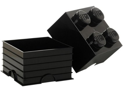 LEGO úložný box 250x250x180mm - tmavě šedý - LEGO40031754