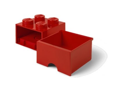 LEGO úložný box s šuplíkem 250x250x180mm - tmavě šedý - LEGO40051754