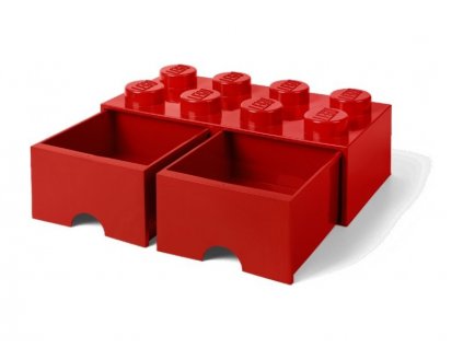 LEGO úložný box s šuplíky 250x500x180mm - tmavě šedý - LEGO40061754