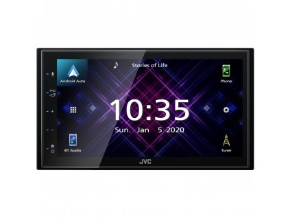JVC 2DIN autorádio/6,8" displej/USB/AUX/Bluetooth/Apple CarPlay / Android Auto - KW-M560BT