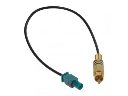 Adaptér FAKRA samec/RCA samec, 25 cm - 66584