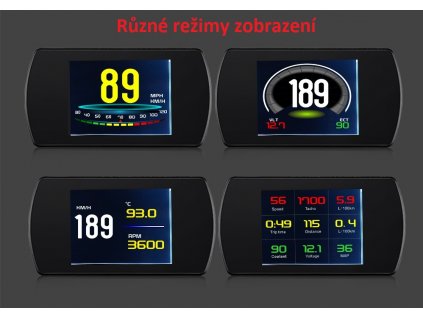 Palubní DISPLEJ 3" LCD, OBDII, FULL - se162
