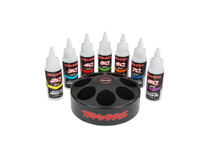 Traxxas sada silikonových olejů (7x 60ml) s otočným stojanem - TRA5038X
