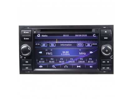 Autorádio pro Ford 2005-2012 s 7" LCD, GPS, ČESKÉ MENU - 80894