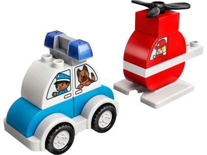 LEGO DUPLO - Hasičský vrtulník a policejní auto - LEGO10957