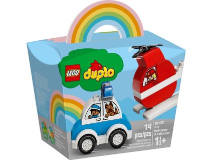 LEGO DUPLO - Hasičský vrtulník a policejní auto - LEGO10957