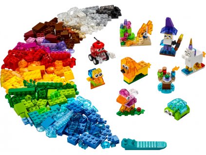 LEGO Classic - Průhledné kreativní kostky - LEGO11013
