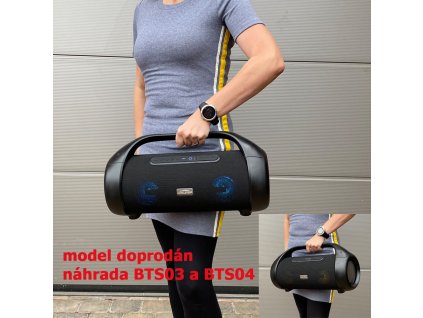 Bluetooth reproduktor CARCLEVER, USB, AUX, FM, MIC, TWS, IPX5 - BTS02