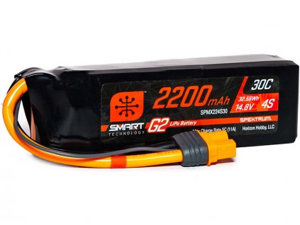 Spektrum Smart G2 LiPo 14.8V 2200mAh 30C IC3 - SPMX224S30