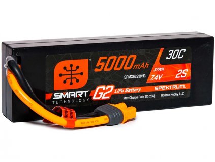 Spektrum Smart G2 LiPo 7.4V 5000mAh 30C HC IC3 - SPMX52S30H3